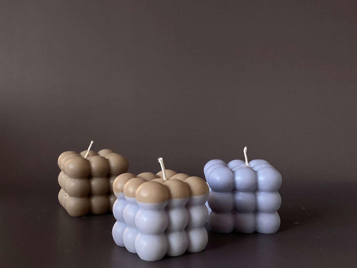 Handmade decorative bubble candle for minimalist home decor - medium size