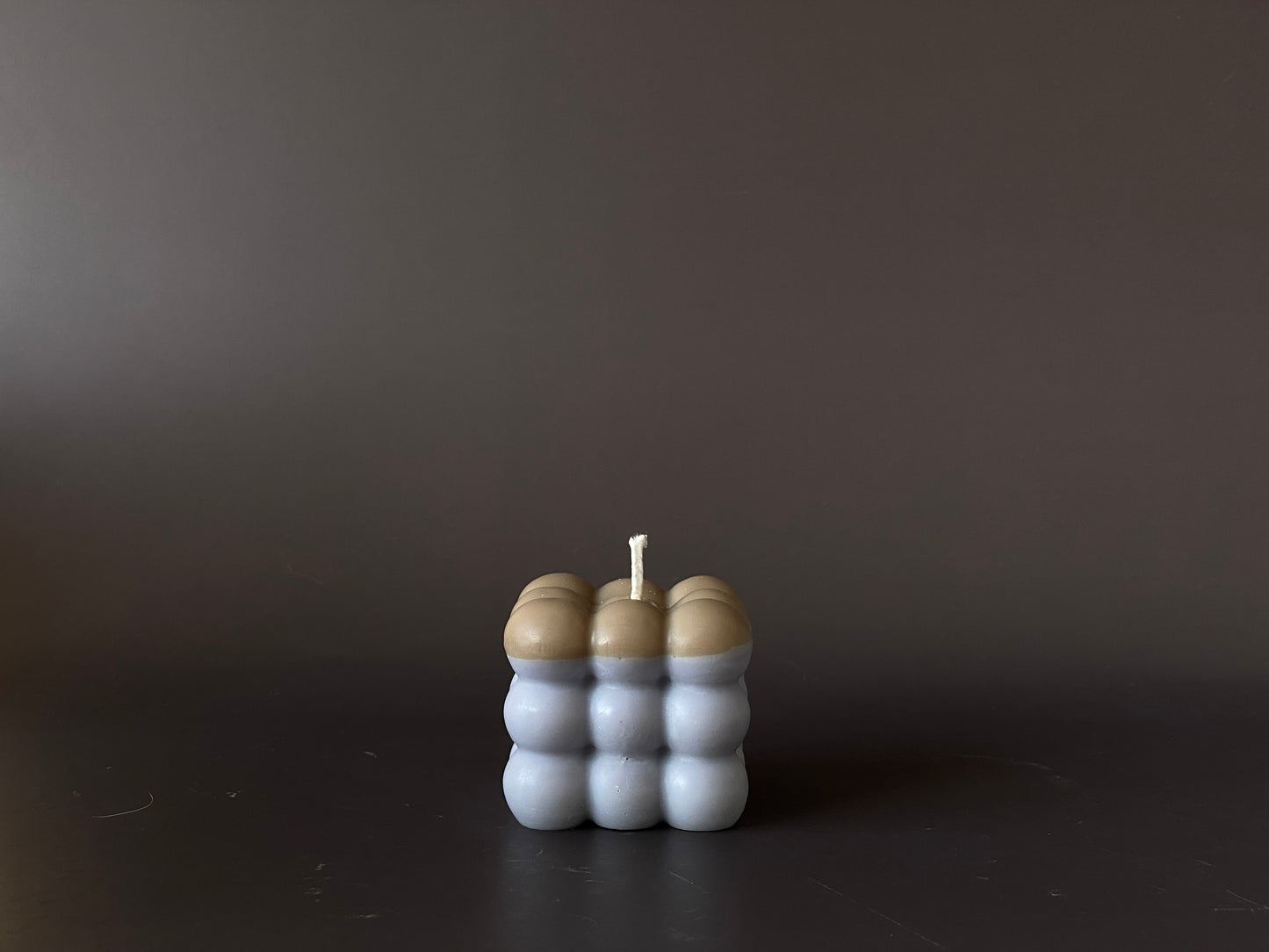 Handmade decorative bubble candle for minimalist home decor - medium size