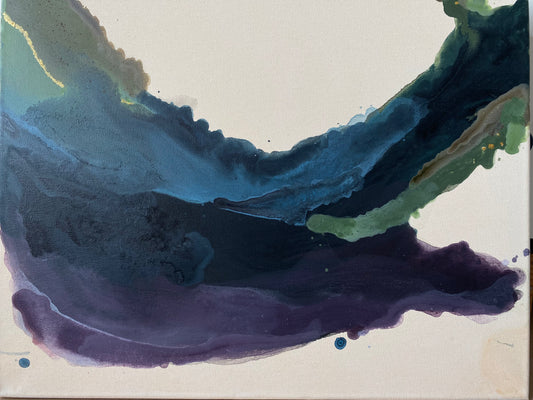 Abstract painting - silence before the storm