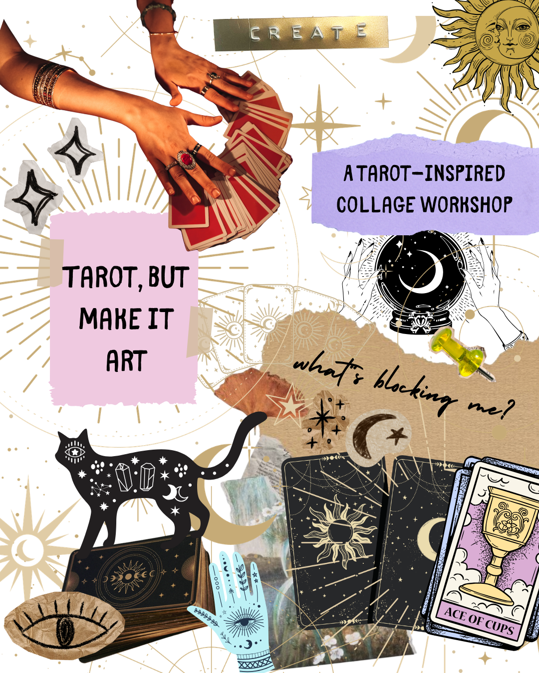 11.10 Sunday | Tarot, but make it art | a tarot-inspired collage workshop