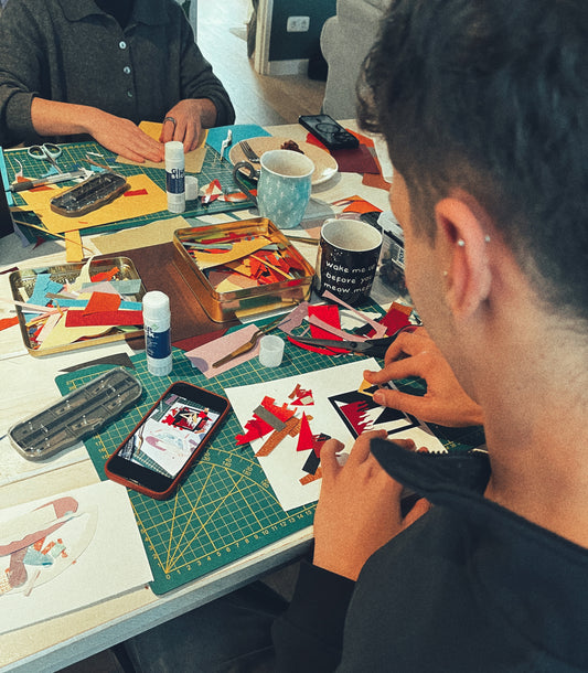 sip & collage mixed media workshop craft amsterdam