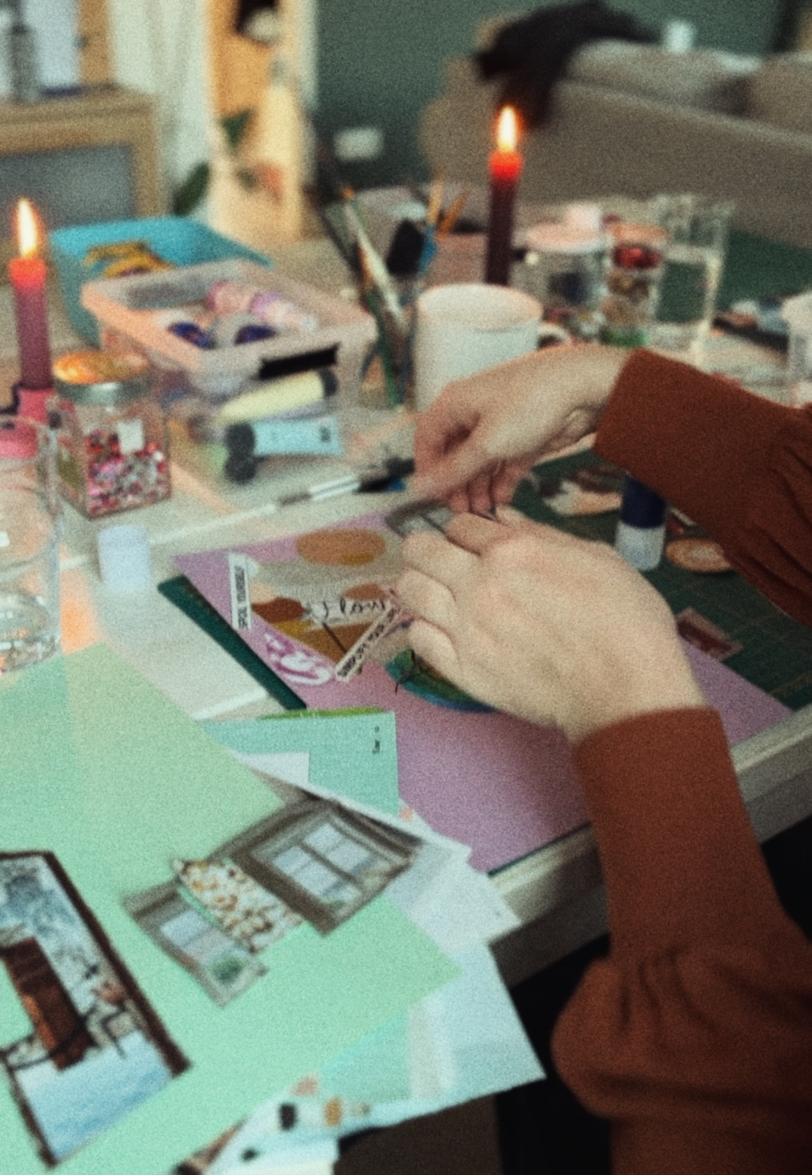 collage mixed media workshop fun saturday activity in amsterdam
