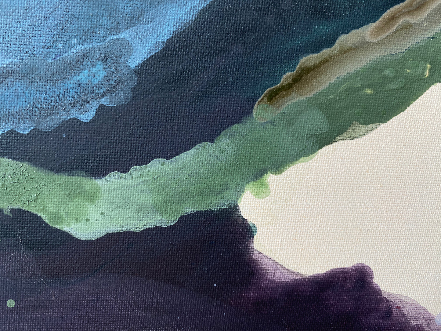 Abstract painting - silence before the storm