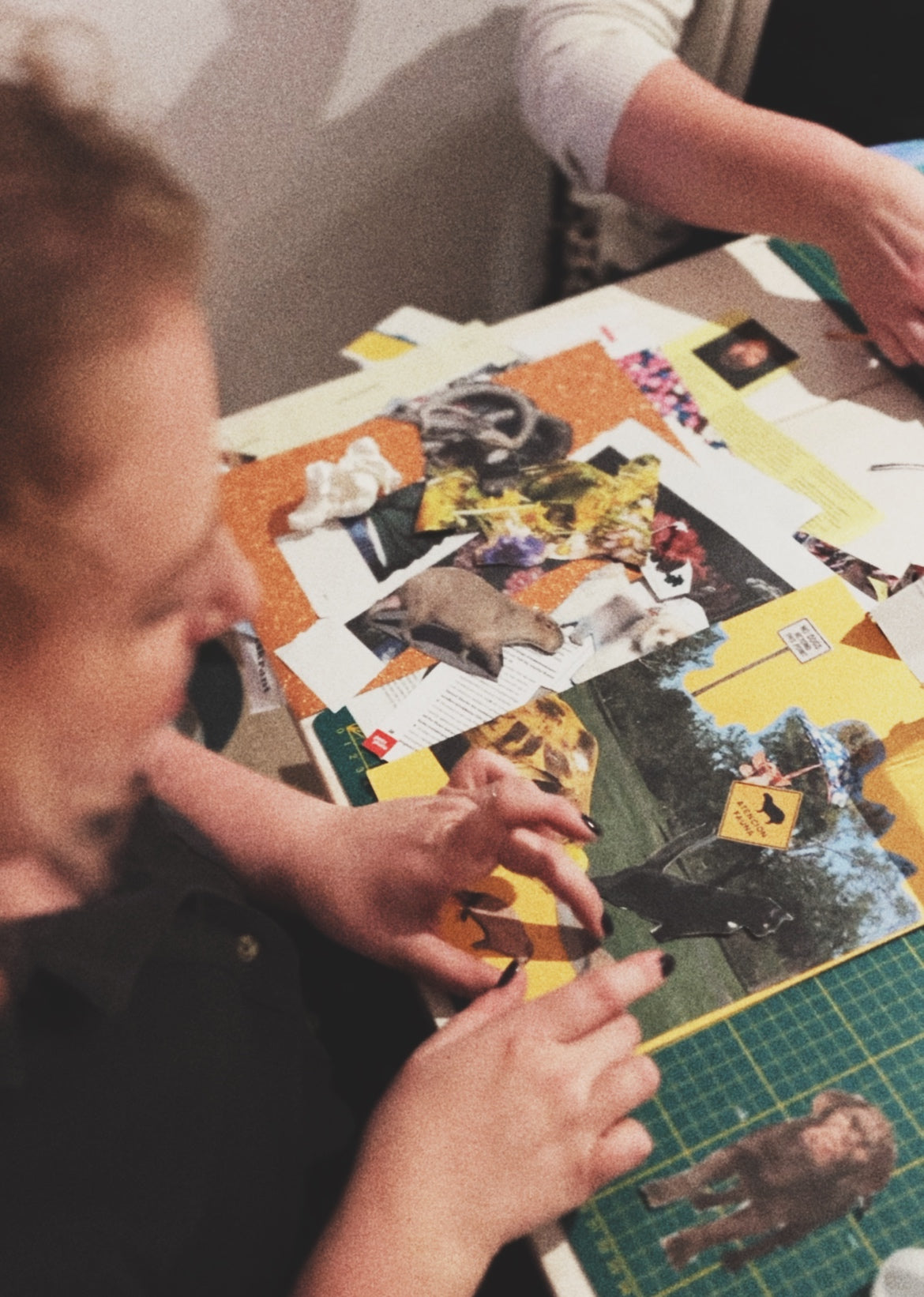 craft workshop amsterdam collage holiday postcard painting christmas ornament making